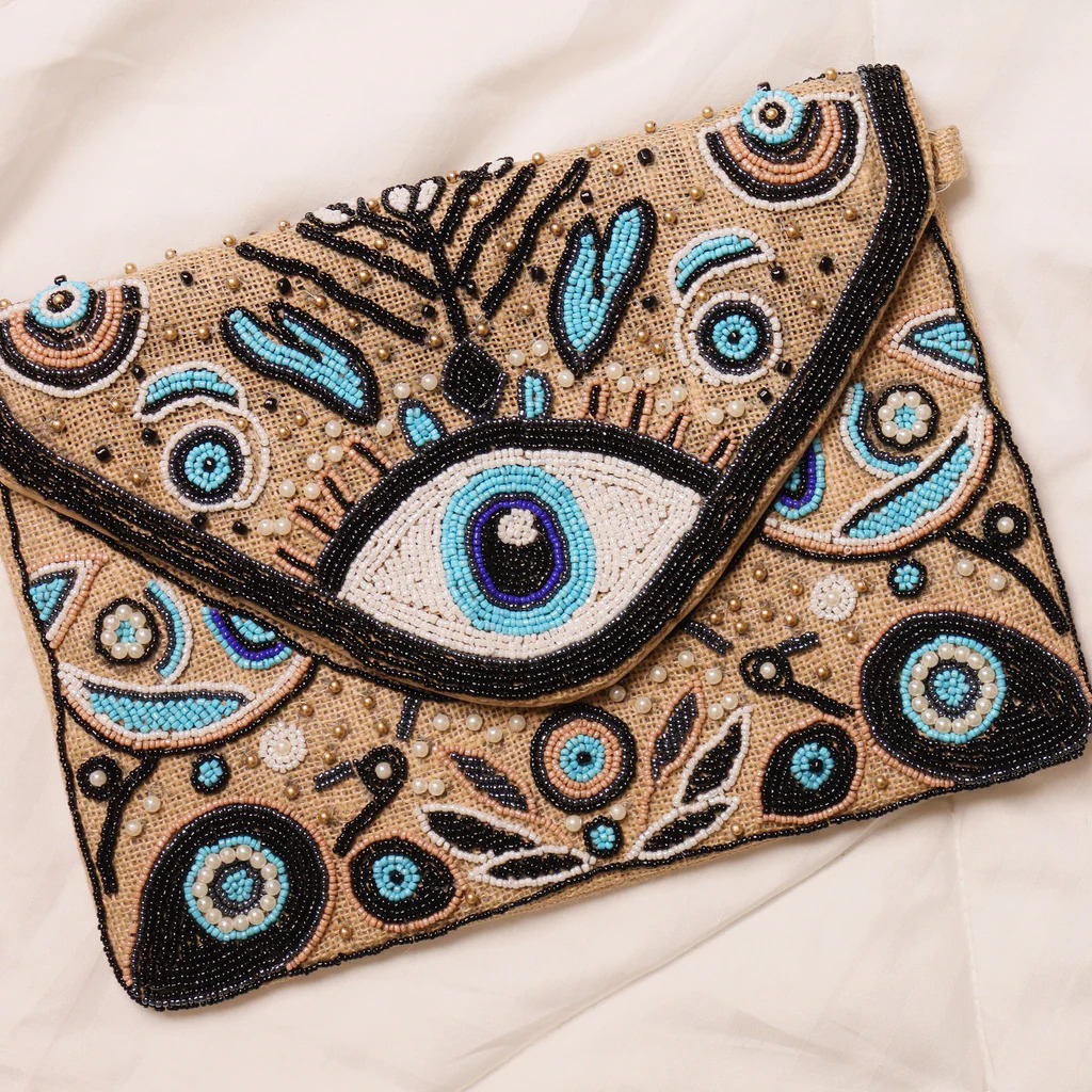 Elegant handbag Handbag with Evil Eye design